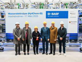 BASF nimmt 54-Megawatt-Wasserelektrolyseur in Betrieb